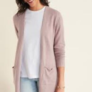 Open-Front Long-Line Sweater